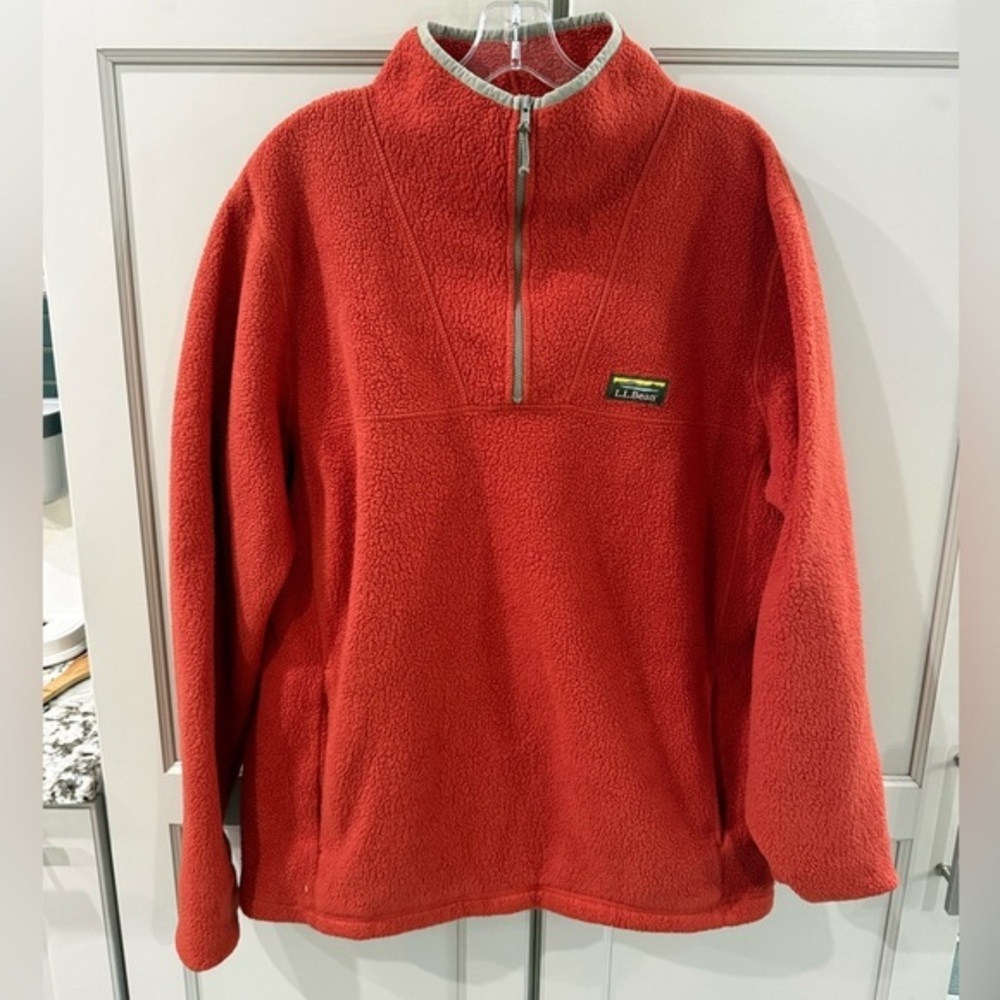 L.L Bean Fleeced Sweater men’s size L-Tall - Picture 1 of 12